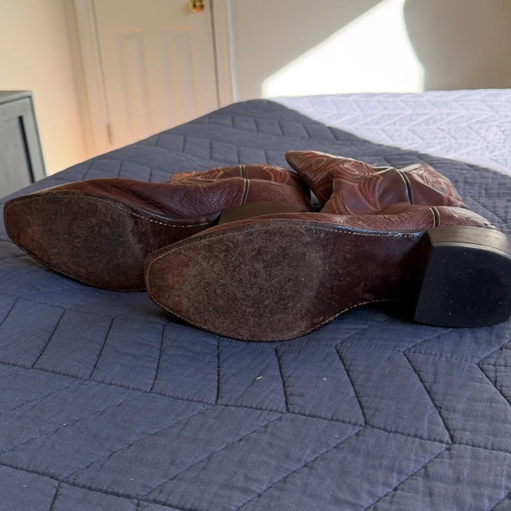 Lucchese brown leather boots - Picture 3 of 4